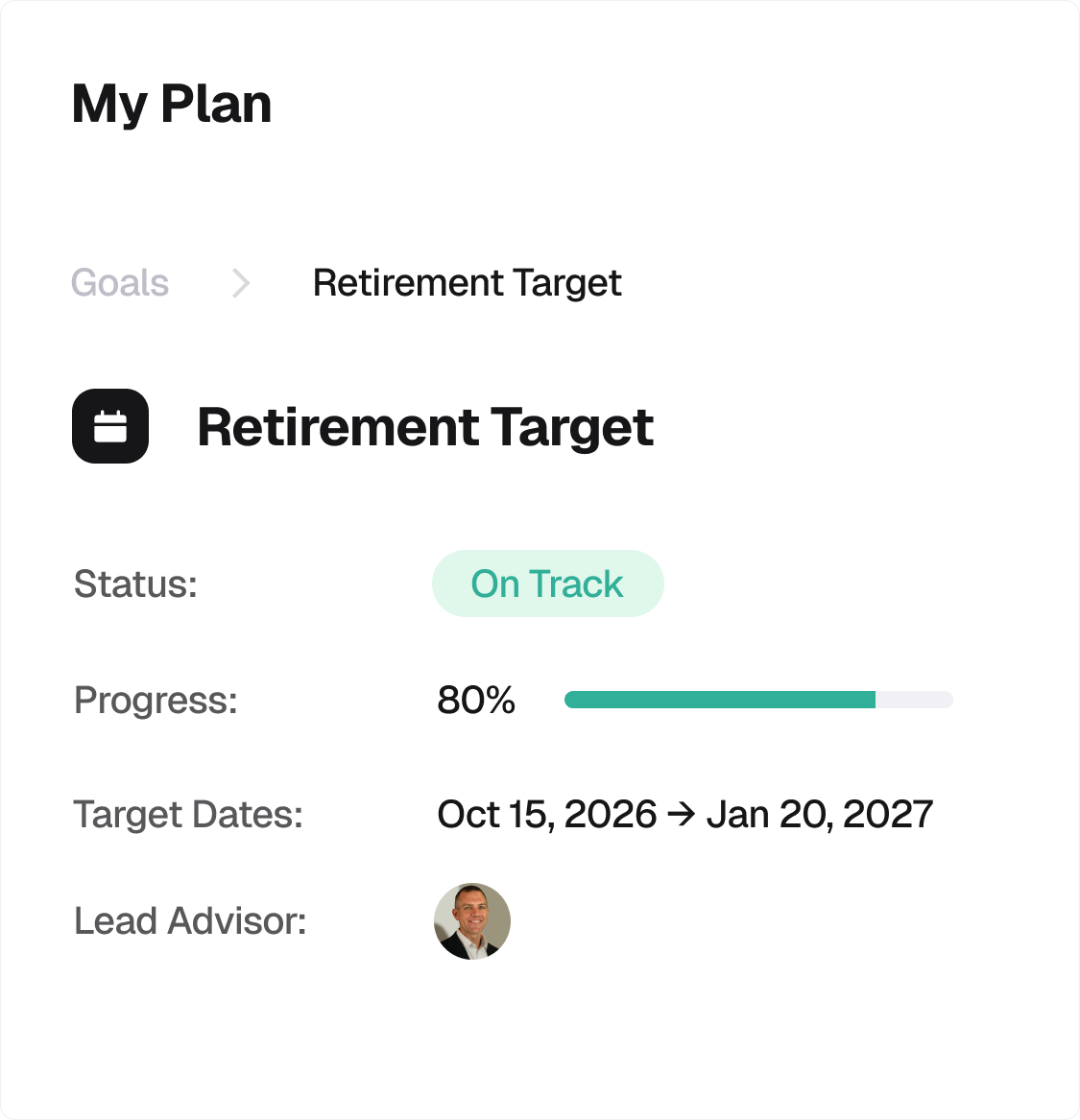 Tempo plan interface